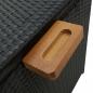 Preview: Garten-Auflagenbox Schwarz 120x65x61 cm Poly Rattan