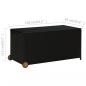 Preview: Garten-Auflagenbox Schwarz 120x65x61 cm Poly Rattan