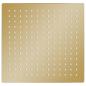 Preview: Regenbrause Edelstahl 30x30 cm Quadrat Golden