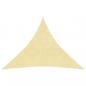 Preview: ARDEBO.de - Sonnensegel 160 g/m² Beige 3x3x3 m HDPE  