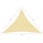 Preview: Sonnensegel 160 g/m² Beige 3x3x3 m HDPE  