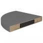 Preview: Eck-Schweberegale 2 Stk. Hochglanz-Grau 35x35x3,8 cm MDF