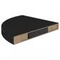 Preview: Eck-Schweberegale 2 Stk. Schwarz 35x35x3,8 cm MDF