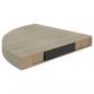 Preview: Eck-Schweberegale 2 Stk. Eichen-Optik 35x35x3,8 cm MDF