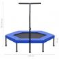 Preview: Fitness Trampolin mit Griff Sicherheitspolster Sechseck 122 cm