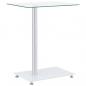 Preview: ARDEBO.de - Beistelltisch U-Form Transparent 45x30x58 cm Hartglas   