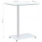 Preview: Beistelltisch U-Form Transparent 45x30x58 cm Hartglas   