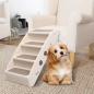 Preview: ARDEBO.de - Hundetreppe Klappbar Creme 62x40x49,5 cm