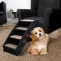 Preview: ARDEBO.de - Hundetreppe Klappbar Schwarz 62x40x49,5 cm