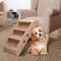 Preview: ARDEBO.de - Hundetreppe Klappbar Braun 62x40x49,5 cm