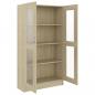 Preview: Vitrinenschrank Sonoma-Eiche 82,5x30,5x150 cm Holzwerkstoff