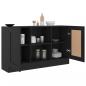 Preview: Sideboard Schwarz 120x30,5x70 cm Holzwerkstoff