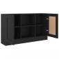 Preview: Sideboard Schwarz 120x30,5x70 cm Holzwerkstoff