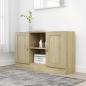 Preview: ARDEBO.de - Sideboard Sonoma-Eiche 120x30,5x70 cm Holzwerkstoff