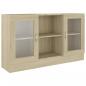 Preview: Vitrinenschrank Sonoma-Eiche 120x30,5x70 cm Holzwerkstoff