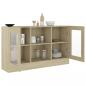 Preview: Vitrinenschrank Sonoma-Eiche 120x30,5x70 cm Holzwerkstoff