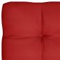 Preview: Palettenkissen Rot 120x80x12 cm Stoff