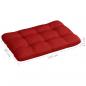 Preview: Palettenkissen Rot 120x80x12 cm Stoff