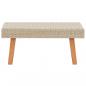 Preview: 5-tlg. Garten-Lounge-Set mit Auflagen Poly Rattan Beige