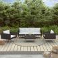 Preview: ARDEBO.de - 4-tlg. Garten-Lounge-Set mit Auflagen Poly Rattan Schwarz