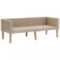 Preview: 3-tlg. Garten-Lounge-Set mit Auflagen Poly Rattan Beige