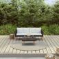 Preview: ARDEBO.de - 2-tlg. Garten-Lounge-Set mit Kissen Poly Rattan Schwarz