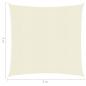 Preview: Sonnensegel 160 g/m² Creme 3x3 m HDPE