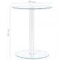 Preview: Couchtisch Transparent 40 cm Hartglas