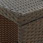 Preview: Bartisch mit Regal Braun 120x60x110 cm Poly Rattan  