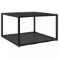 Preview: ARDEBO.de - Couchtisch Schwarz 60x60x35 cm Hartglas