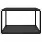 Preview: Couchtisch Schwarz 60x60x35 cm Hartglas