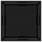 Preview: Couchtisch Schwarz 60x60x35 cm Hartglas