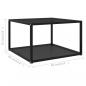 Preview: Couchtisch Schwarz 60x60x35 cm Hartglas