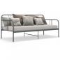 Preview: Schlafsofa Bettgestell Grau Metall 90x200 cm