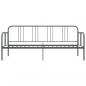 Preview: Schlafsofa Bettgestell Grau Metall 90x200 cm