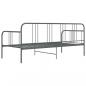 Preview: Schlafsofa Bettgestell Grau Metall 90x200 cm