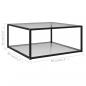 Preview: Couchtisch Transparent 80x80x35 cm Hartglas