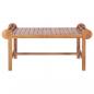 Preview: Couchtisch 100x50x45 cm Massivholz Teak