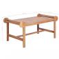 Preview: Couchtisch 100x50x45 cm Massivholz Teak