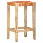 Preview: Barhocker 2 Stk. Braun Echtleder 75 cm 