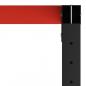 Preview: Werkbankgestell Metall 120x57x79 cm Schwarz und Rot