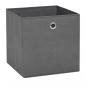 Preview: Aufbewahrungsboxen 4 Stk. Vliesstoff 28x28x28 cm Grau