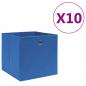 Preview: ARDEBO.de - Aufbewahrungsboxen 10 Stk. Vliesstoff 28x28x28 cm Blau