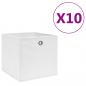 Preview: ARDEBO.de - Aufbewahrungsboxen 10 Stk. Vliesstoff 28x28x28 cm Weiß