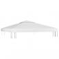 Preview: Pavillon-Dachplane mit Kaminabzug 310 g/m² 3x3 m Weiß