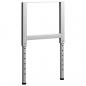 Preview: Werkbankgestell Verstellbar 2 Stk. Metall 55x(69-95,5) cm Grau