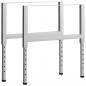 Preview: ARDEBO.de - Werkbankgestell Verstellbar 2 Stk. Metall 85x(69-95,5) cm Grau