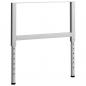 Preview: Werkbankgestell Verstellbar 2 Stk. Metall 85x(69-95,5) cm Grau