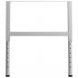 Preview: Werkbankgestell Verstellbar 2 Stk. Metall 85x(69-95,5) cm Grau