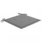 Preview: Gartenstuhl-Kissen 2 Stk. Grau 40x40x3 cm Oxford-Gewebe